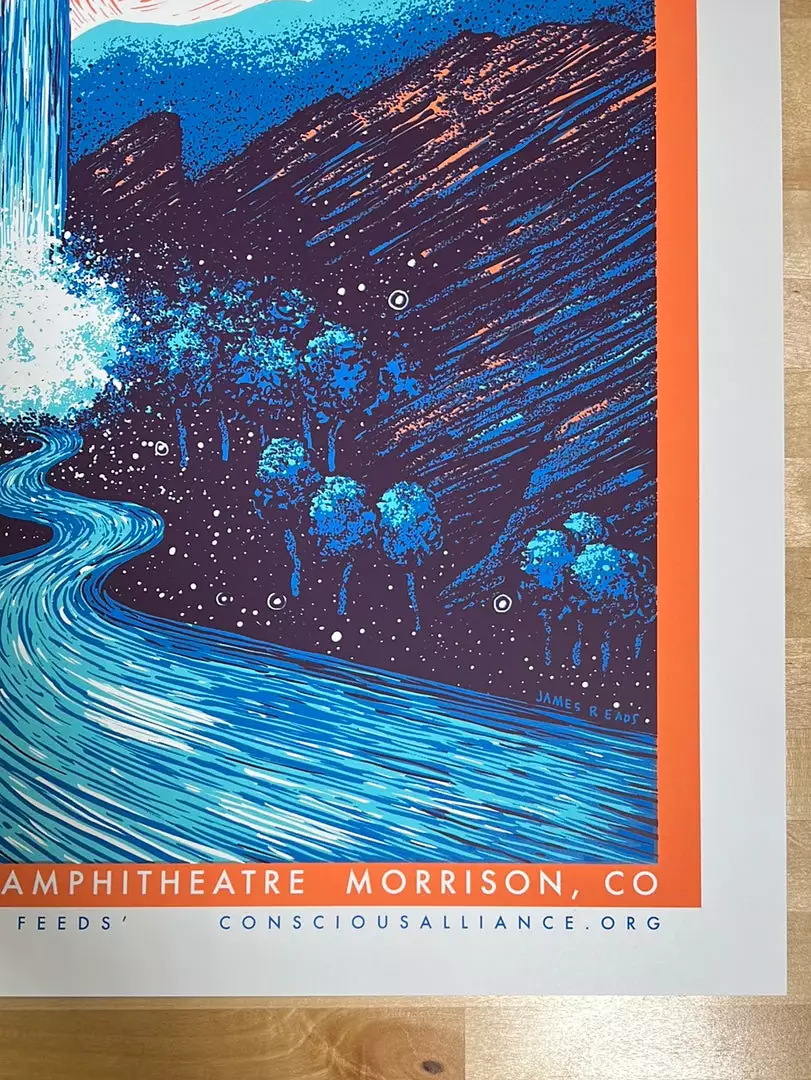 Colorado String Cheese Incident - 2018 James Eads Poster Red Rocks Morrison, CO 7 Colorado String Cheese Incident - 2018 James Eads Poster Red Rocks Morrison, CO