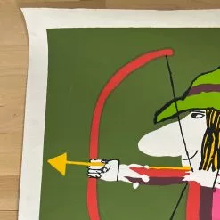 Eduardo Munoz Bachs El Pequeno Robin Hood - 1975 Cuban Movie Poster Original Vintage