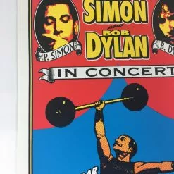 Gig Posters Bob Dylan Paul Simon - 1999 Mark Arminski Poster Portland, OR Rose Garden
