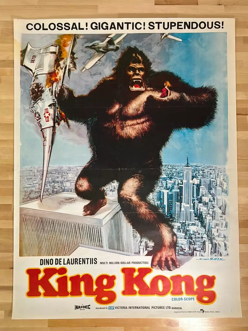 Sold Out Posters Movie/TV Posters King Kong - 1967 Promo Movie Poster Original Vintage Pakistan 4 Sold Out Posters Movie/TV Posters King Kong - 1967 Promo Movie Poster Original Vintage Pakistan
