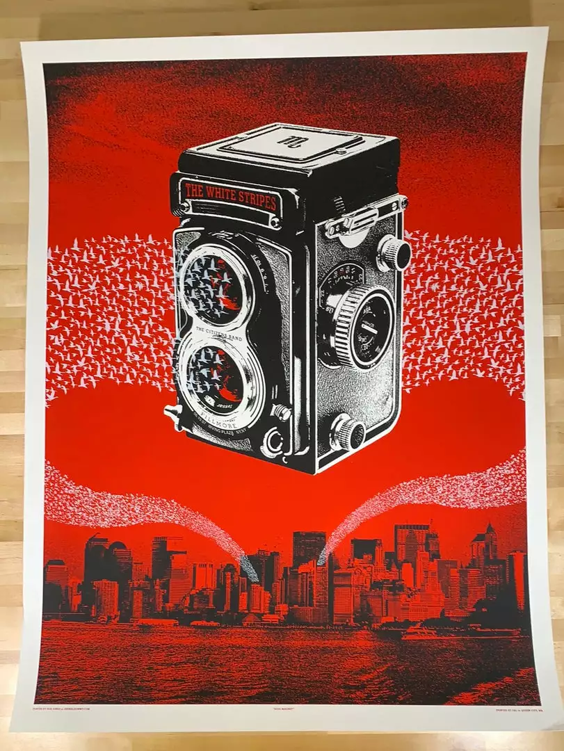 The White Stripes - 2007 Rob Jones Poster New York Irving Plaza Jack White 4 The White Stripes - 2007 Rob Jones Poster New York Irving Plaza Jack White