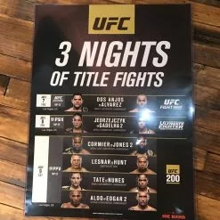 Sold Out Posters UFC 200 Poster Lesnar Vs. Hunt, Aldo, Edgar, Jones, Tate, Nunes Cormier