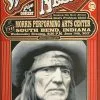 Gig Posters Willie Nelson - 2017 Mattole River Studios Poster South Bend, Indiana