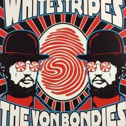 The White Stripes The Von Bondies - 2001 Dennis Loren Poster Toulouse Le LR Gig Posters
