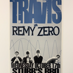 Travis - 2001 Jared Connor Poster Austin, TX Stub's BBQ