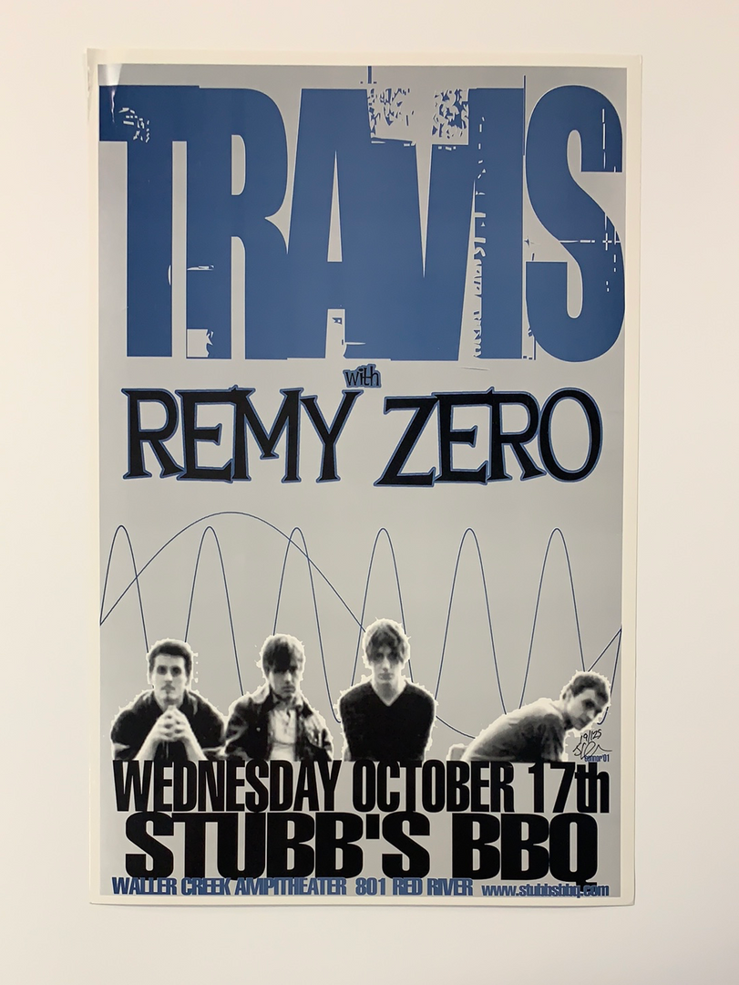 Travis - 2001 Jared Connor Poster Austin, TX Stub's BBQ 4 Travis - 2001 Jared Connor Poster Austin, TX Stub's BBQ