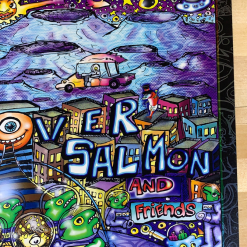 Colorado Leftover Salmon & Friends - 2009 Scramble Campbell Rizzi Poster Denver, CO Ogden Theatre