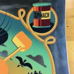 Art Prints Popeye The Sailor Meets Sindbad The Sailor - 2014 Tom Whalen Poster Foil Green V