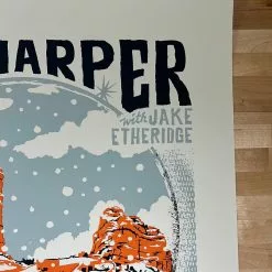 Ben Harper - 2021 Furturtle Show Prints Poster Red Rocks Morrison, CO