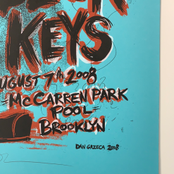 The Black Keys - 2008 Dan Grzeca Poster Brooklyn, NY McCarren Park 471/475 Gig Posters 13 The Black Keys - 2008 Dan Grzeca Poster Brooklyn, NY McCarren Park 471/475 Gig Posters