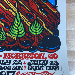 String Cheese Incident - 2017 Jeff Wood Poster Morrison, CO Red Rocks Colorado
