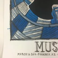 Muse - 2013 Dan Grzeca Poster Phoenix, AZ US Airways Arena Gig Posters
