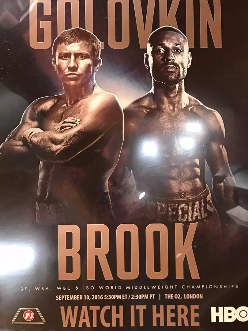 Sold Out Posters Boxing Poster GGG Golovkin Vs. Brook 2016 London 3 Sold Out Posters Boxing Poster GGG Golovkin Vs. Brook 2016 London