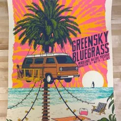 Gig Posters Greensky Bluegrass - 2021 Status Serigraph Poster Charleston, SC