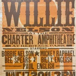 Willie Nelson - 2011 Hatch Show Print 6/17 Poster Simpsonville, South Carolina Gig Posters