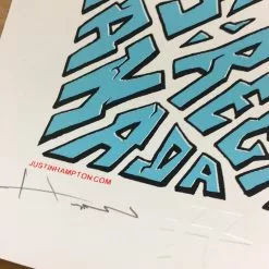 Queens Of The Stone Age - 2008 Justin Hampton Poster Regina, CAN Conexus Art Cen