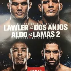 Sold Out Posters UFC Fight Night - 2017 Poster Lawler Vs Dos Anjos, Aldo Vs Lamas 2