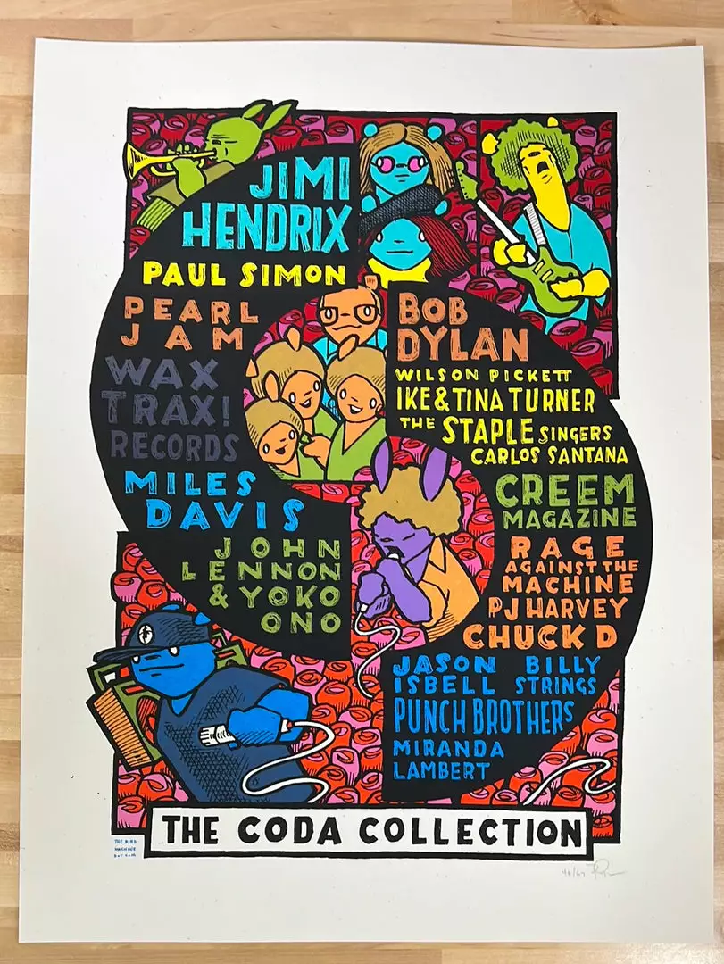 Art Prints The Coda Collection - 2021 Jay Ryan Poster Pearl Jam, Billy Strings, Hendrix 4 Art Prints The Coda Collection - 2021 Jay Ryan Poster Pearl Jam, Billy Strings, Hendrix