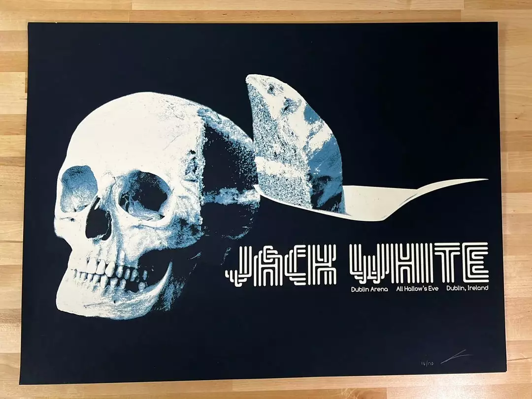 Gig Posters Jack White - 2012 Jay Shaw Poster Dublin, Ireland O2 Arena 4 Gig Posters Jack White - 2012 Jay Shaw Poster Dublin, Ireland O2 Arena