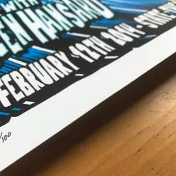 Eddie Vedder - 2014 Brandon Heart Poster Sydney, Australia State Theatre S/N Gig Posters