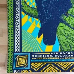 Greensky Bluegrass - 2019 Status Serigraph Poster Red Rocks, Morrison, CO 1st 13 Greensky Bluegrass - 2019 Status Serigraph Poster Red Rocks, Morrison, CO 1st