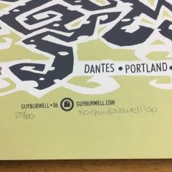 Early Man - 2006 Guy Burwell Poster Portland, OR Dante's