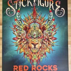 Status Serigraph Stick Figure - 2018 Twiddle Poster Red Rocks Morrison, CO