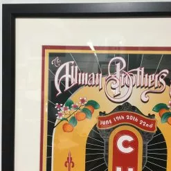 The Allman Brothers Band - 2002 Daniel Bretz Poster Chicago FRAMED 15 The Allman Brothers Band - 2002 Daniel Bretz Poster Chicago FRAMED