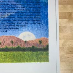 Coachella - 2008 Paul Cutler Promo Poster Indio, CA Prince 1st Ed Lineup