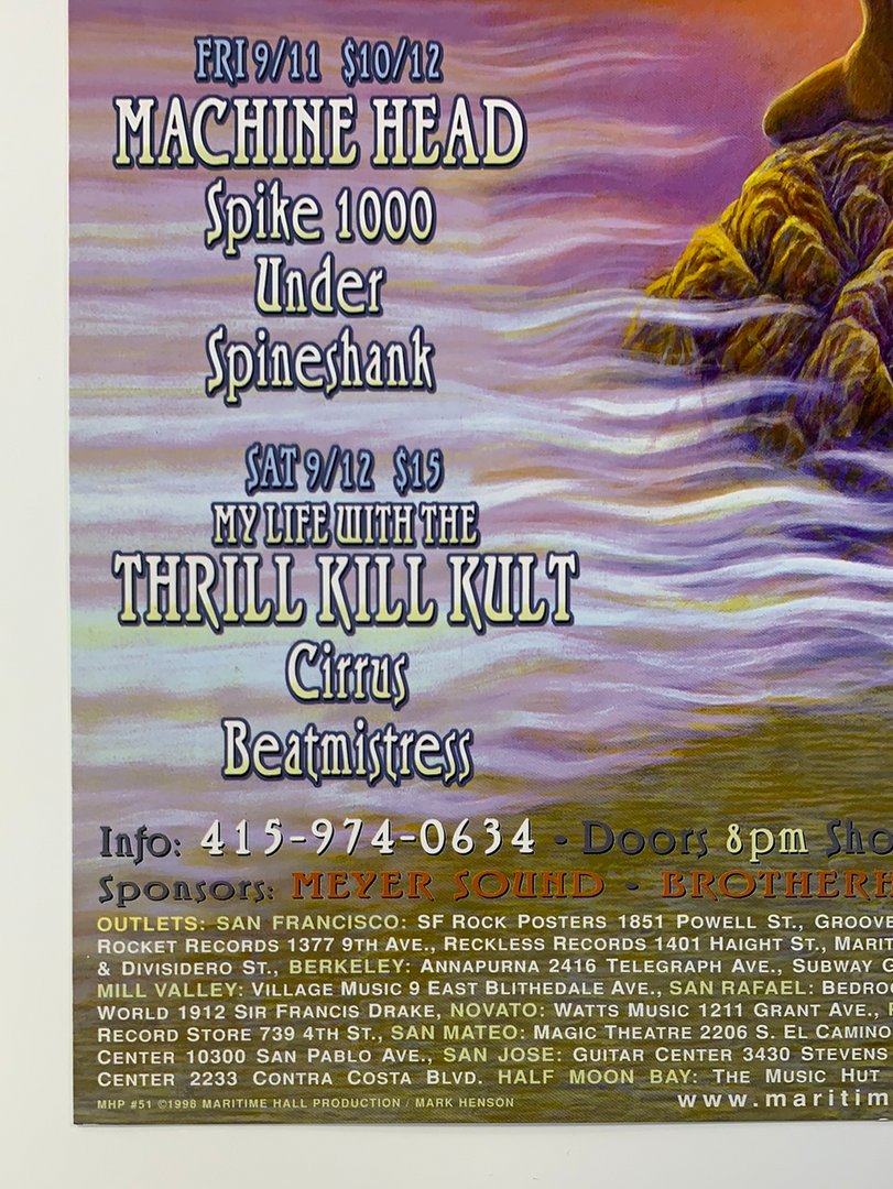 MHP 51 Maritime Hall - 1998 Mark Henson Poster September San Fran 1st Gig Posters 8 MHP 51 Maritime Hall - 1998 Mark Henson Poster September San Fran 1st Gig Posters