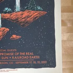 Greensky Bluegrass - 2021 Logan Schmitt Poster Morrison, CO Red Rocks