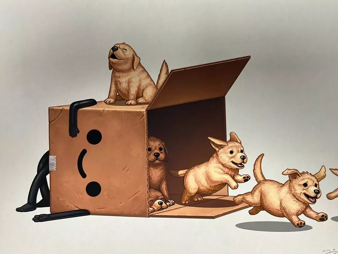 Boxo II (2) - 2019 Mike Mitchell Poster Print SOFA Con AP Art Prints 3 Boxo II (2) - 2019 Mike Mitchell Poster Print SOFA Con AP Art Prints