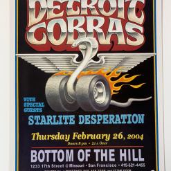 Detroit Cobras - 2004 Gary Grimshaw Poster San Francisco, CA Gig Posters