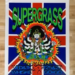 TAZ Gig Posters Supergrass - 1995 T.A.Z. Poster Los Angeles, CA Whisky 1st Ed