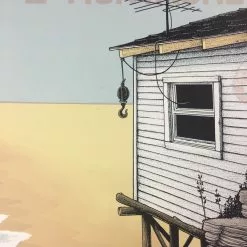 Ray LaMontagne - 2016 Justin Santora Poster Charlotte, NC Metro Credit Amphithea