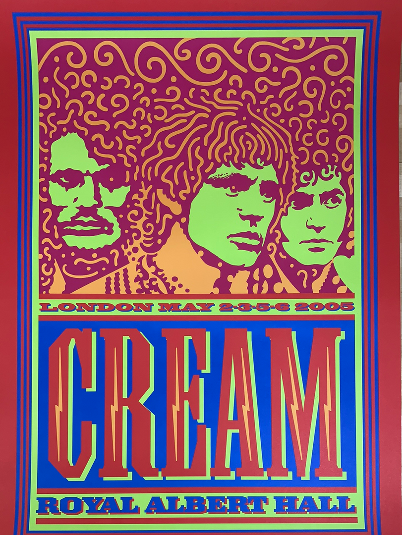 Eric Clapton Cream - 2005 John Van Hamersveld Poster London AE 19x27.5 3 Eric Clapton Cream - 2005 John Van Hamersveld Poster London AE 19x27.5