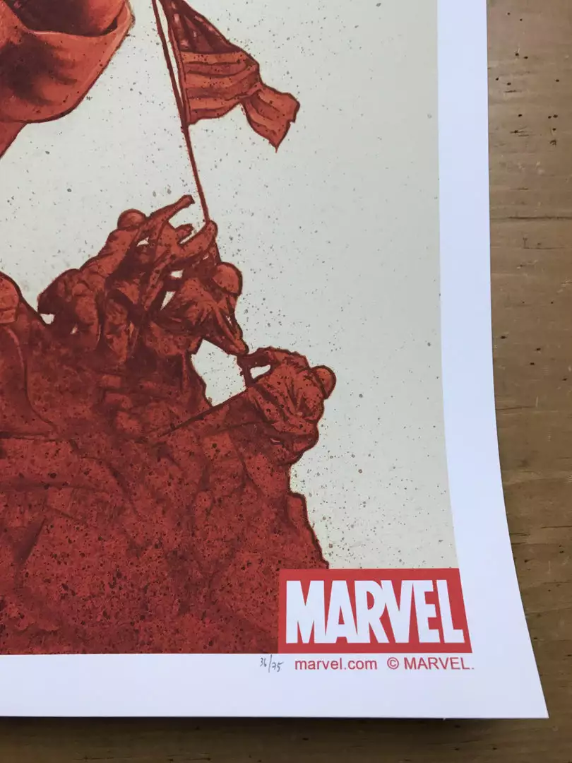 Movie/TV Posters Captain America - 2016 John Keaveney Poster NYCC 4 Movie/TV Posters Captain America - 2016 John Keaveney Poster NYCC