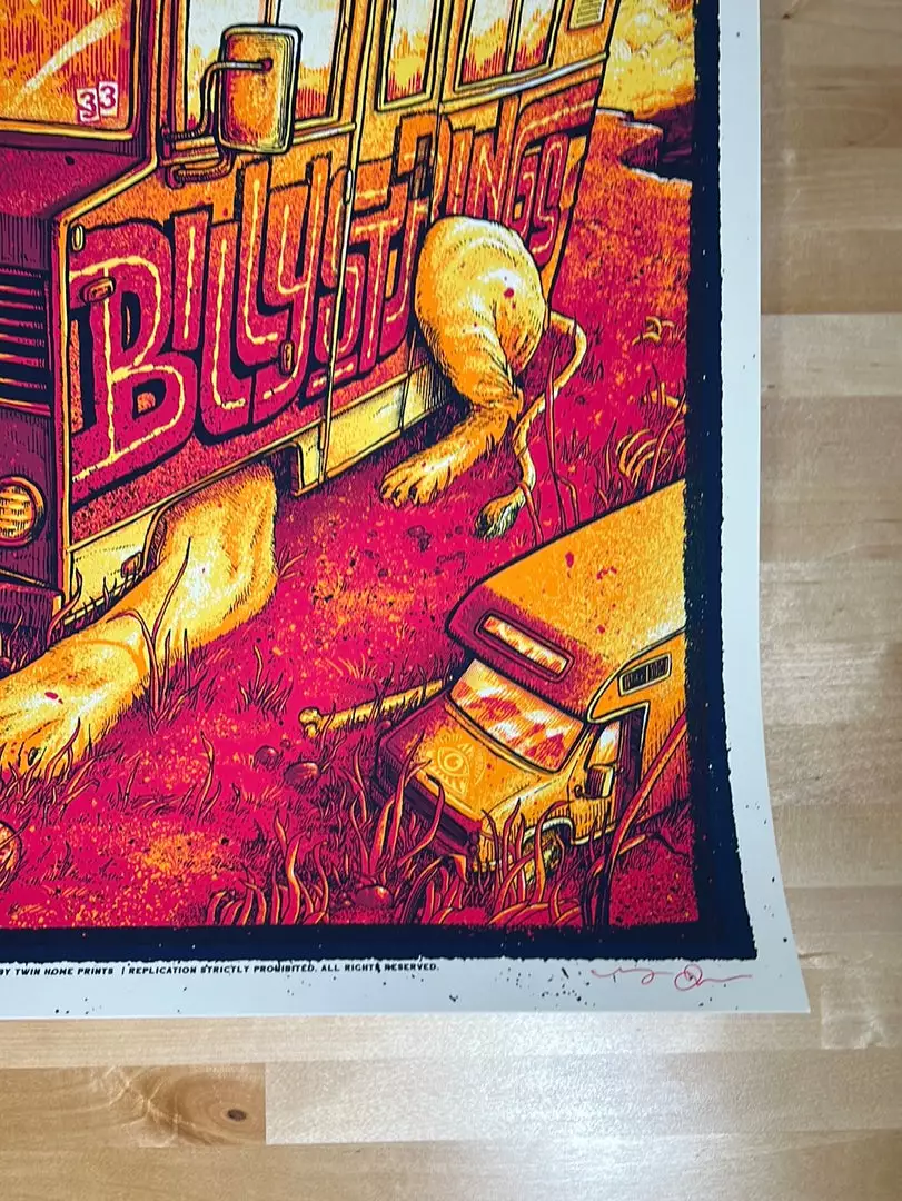 Gig Posters Billy Strings - 2021 Dave Kloc Poster Detroit, MI 11/20 The Fillmore 1st 7 Gig Posters Billy Strings - 2021 Dave Kloc Poster Detroit, MI 11/20 The Fillmore 1st
