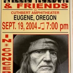 Willie Nelson - 2004 Franks Brothers 9/19 Poster Eugene, Oregon