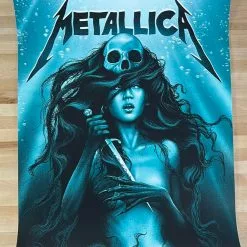Metallica - 2019 Sara Deck Poster Barcelona, Spain Gig Posters 9 Metallica - 2019 Sara Deck Poster Barcelona, Spain Gig Posters