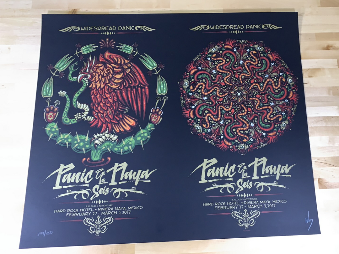 Gig Posters Widespread Panic - 2017 Jeff Wood Poster Riviera Maya, MX Hard Rock Hotel 4 Gig Posters Widespread Panic - 2017 Jeff Wood Poster Riviera Maya, MX Hard Rock Hotel