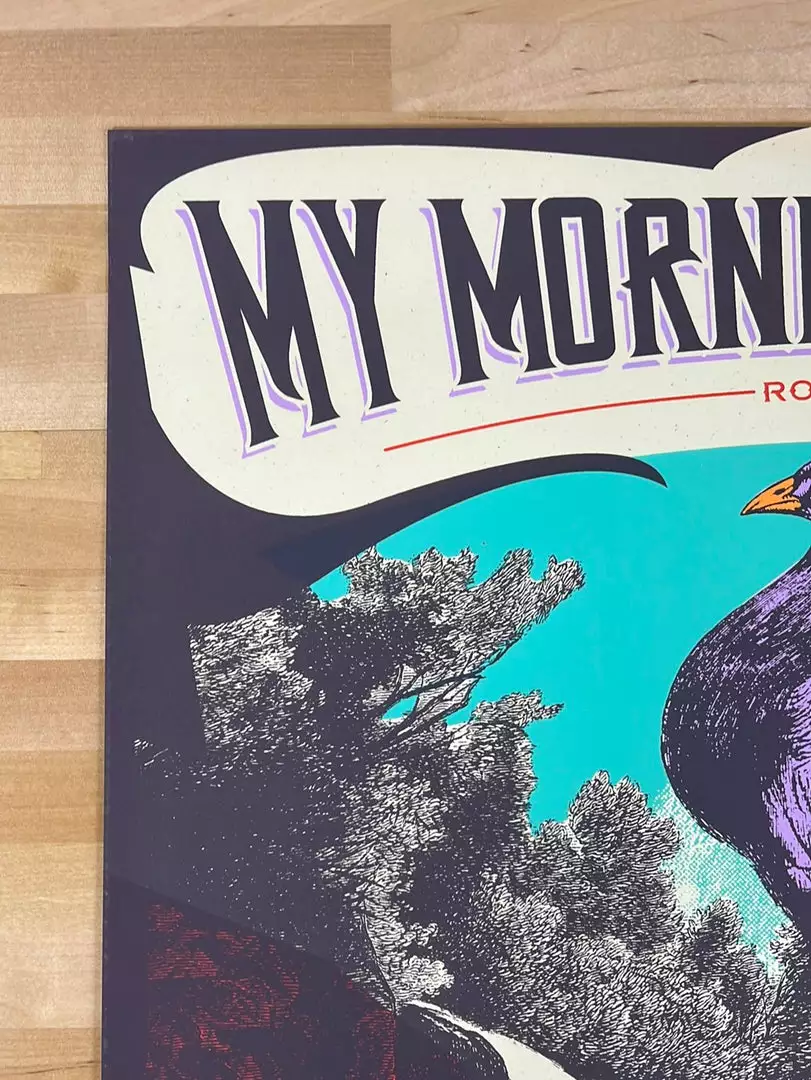 My Morning Jacket - 2015 Status Serigraph Poster Roll Call Peacock Gig Posters 5 My Morning Jacket - 2015 Status Serigraph Poster Roll Call Peacock Gig Posters