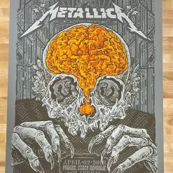 Metallica - 2018 AngryBlue Poster Prague, CZE O2 Arena