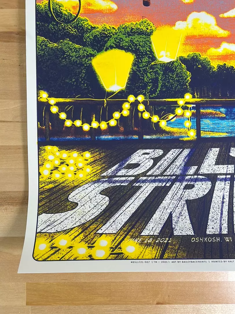 Railey Bace Prints Billy Strings - 2021 Bailey Race Poster Oshkosh, WI 6/18 Gig Posters 8 Railey Bace Prints Billy Strings - 2021 Bailey Race Poster Oshkosh, WI 6/18 Gig Posters