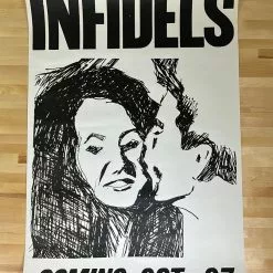 Sold Out Posters Gig Posters Bob Dylan - 1983 Promo Poster Original Vintage Infidels