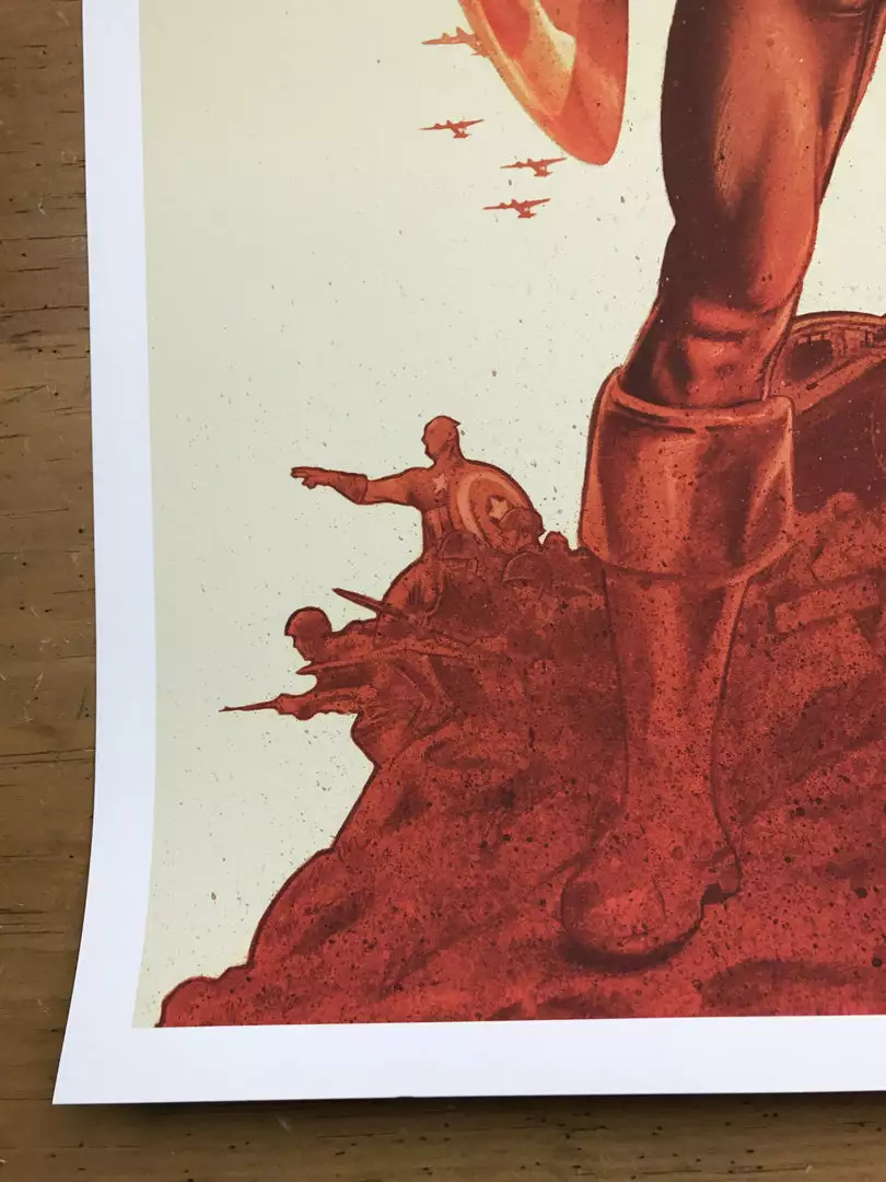 Movie/TV Posters Captain America - 2016 John Keaveney Poster NYCC 6 Movie/TV Posters Captain America - 2016 John Keaveney Poster NYCC