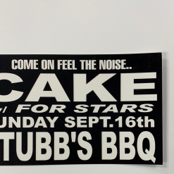 Gig Posters Cake - 2001 Jared Connor Poster Austin, TX Stub's BBQ 9 Gig Posters Cake - 2001 Jared Connor Poster Austin, TX Stub's BBQ
