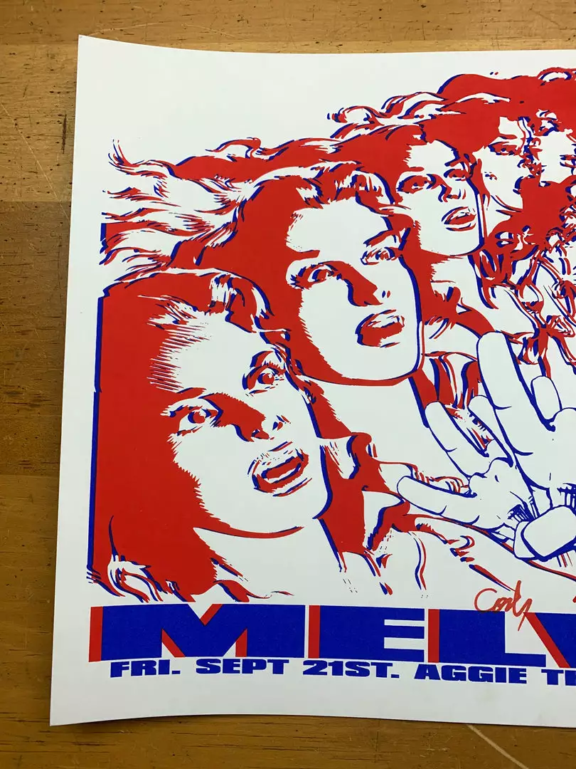 Melvins - 2007 8ball Poster Fort Collins, CO Aggie Theatre Band Signed 5 Melvins - 2007 8ball Poster Fort Collins, CO Aggie Theatre Band Signed