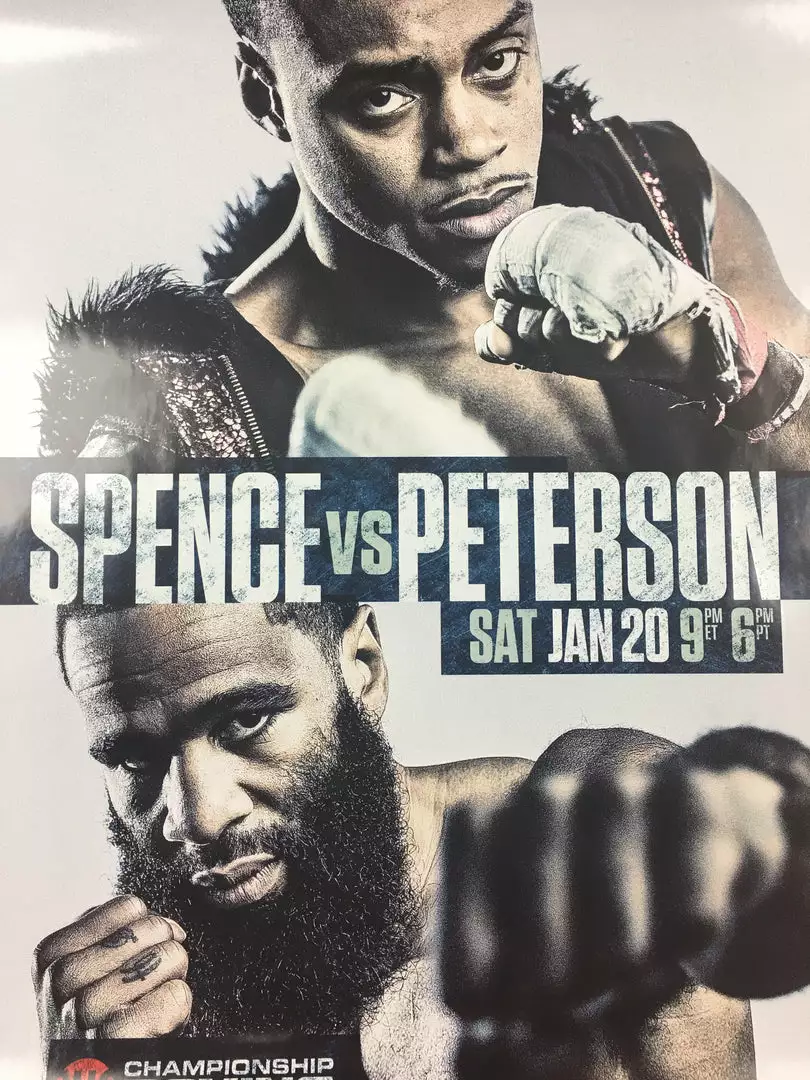 Sold Out Posters Spence Vs. Peterson Championship Boxing Poster 3 Sold Out Posters Spence Vs. Peterson Championship Boxing Poster