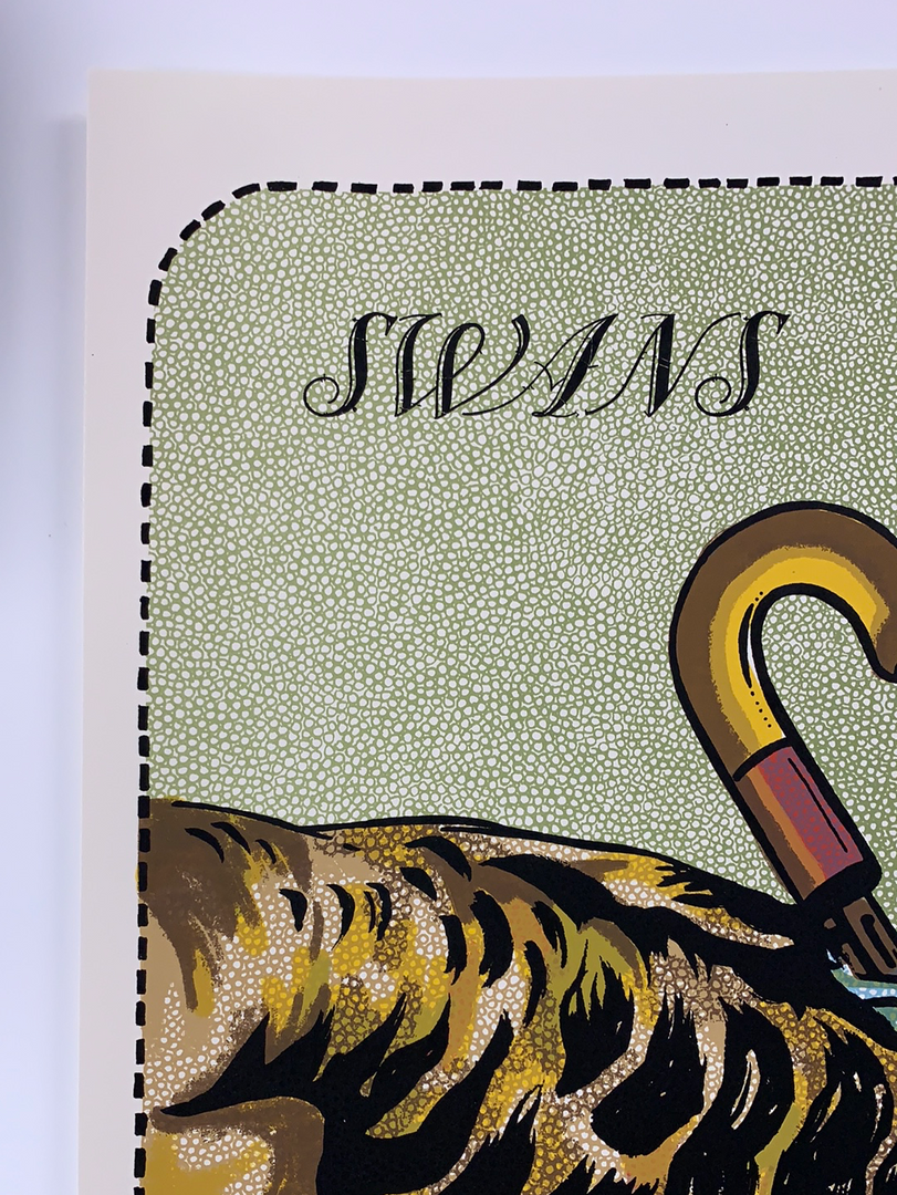 Swans - 2016 Fugscreens Studios Poster Richmond, VA Broadberry Gig Posters 5 Swans - 2016 Fugscreens Studios Poster Richmond, VA Broadberry Gig Posters